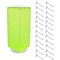Four-Sided Revolving 8"W x 20"H Pegboard Counter Display w/24 4" Hooks